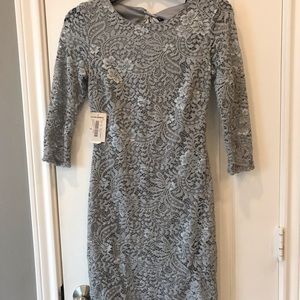 Gray bodycon mini dress